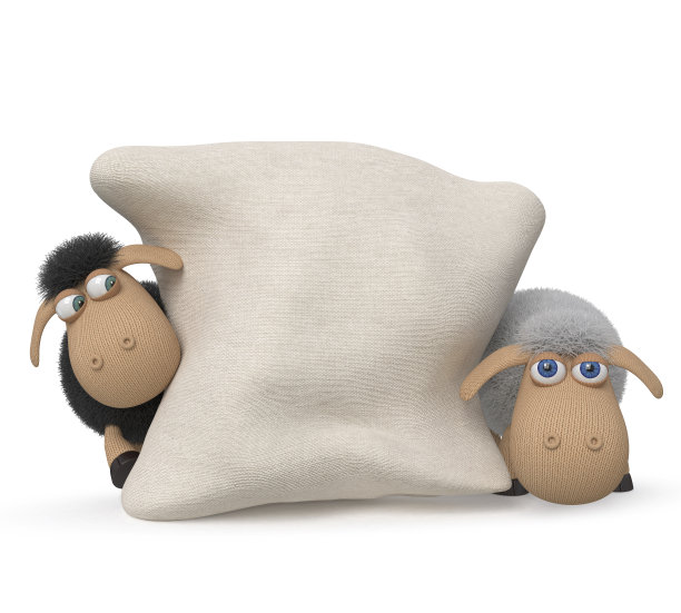 带广告牌的3d羔羊图片下载