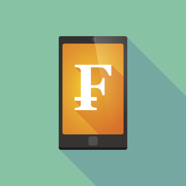 长影子手机图标与瑞士法郎图片下载