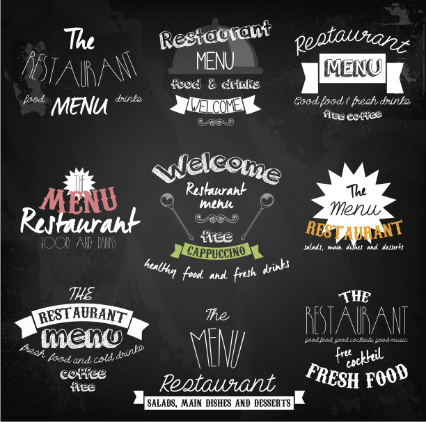 餐厅标签图片下载