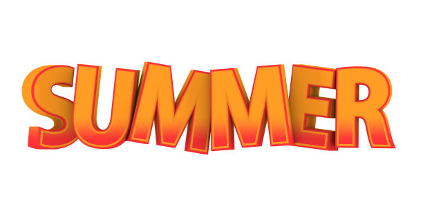 夏天的文本图片下载