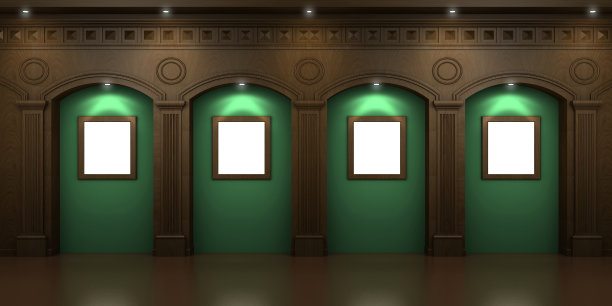 四个拱形壁龛图片下载