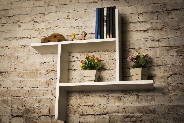 小架子，固定在墙上。图片下载