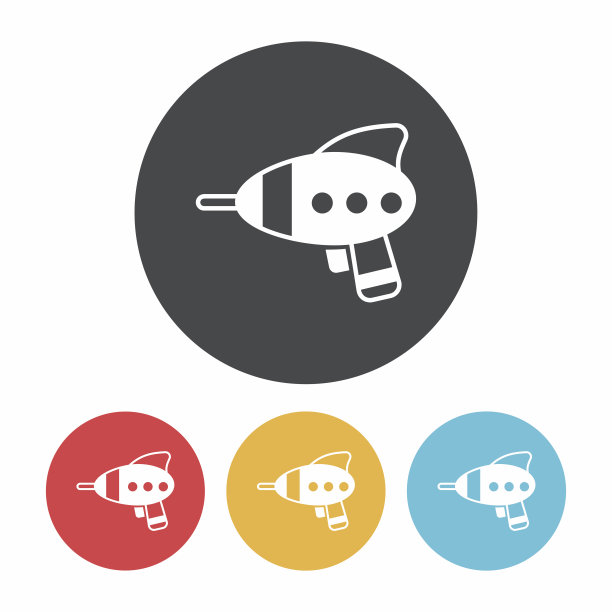 婴儿玩具枪图标图片下载