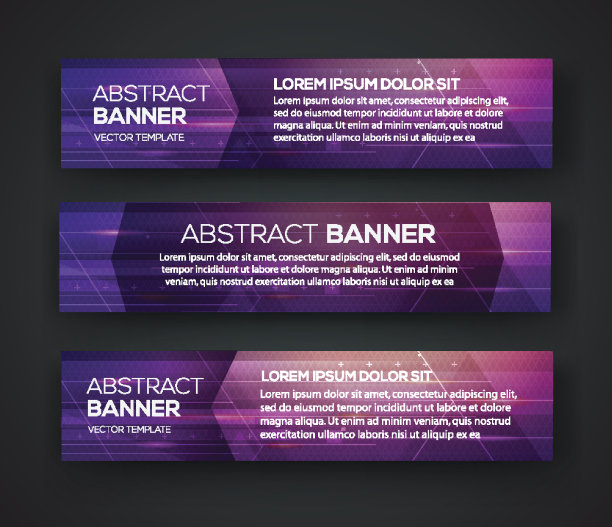 抽象的横幅。向量Eps10背景图片下载