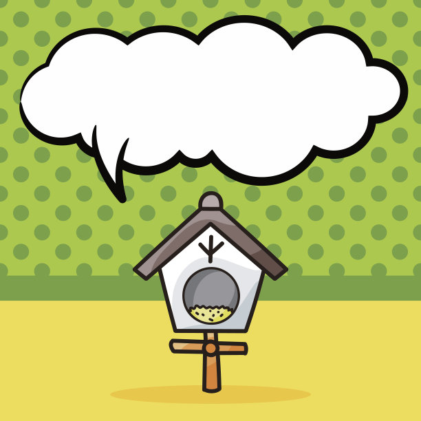 鸟屋涂鸦，言语泡泡图片下载