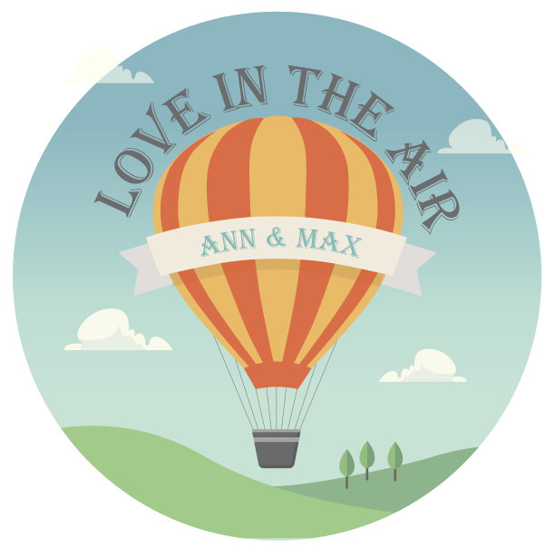 带着热气球的请帖图片下载