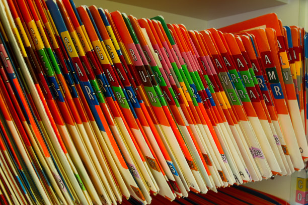 橙色医疗和牙科图表图片下载