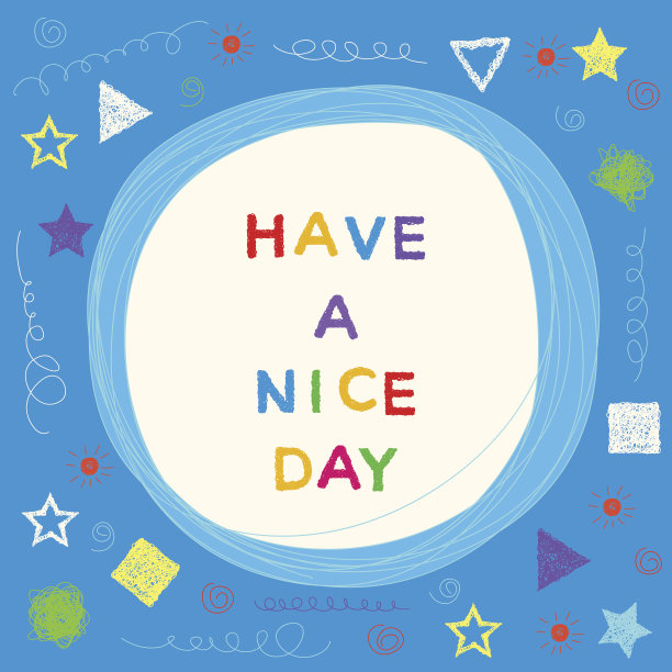 有趣的卡片背景与手绘简单的图形元素图片下载