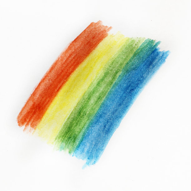 抽象水彩画的彩虹图片下载