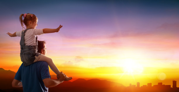 父亲节-父亲和女儿素材图片