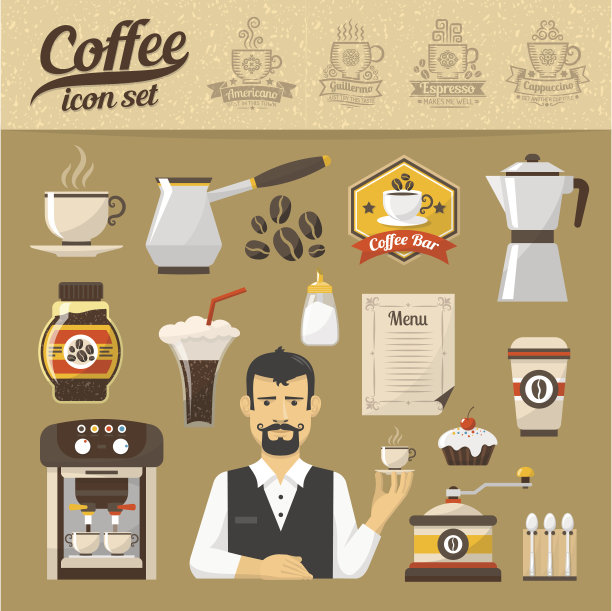 咖啡图标设置图片下载