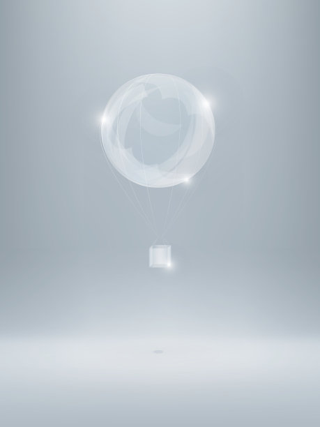 用肥皂泡做的闪亮的气球。图片下载