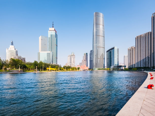 河流和城市图片下载