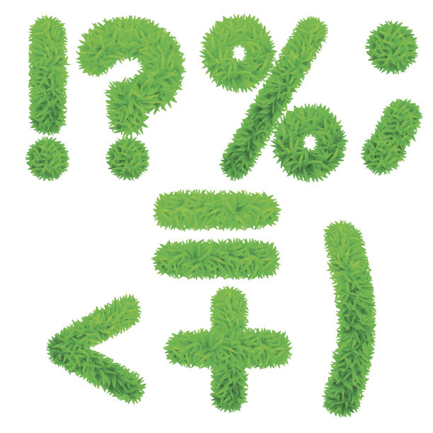 字体。草地上的人影。图片下载