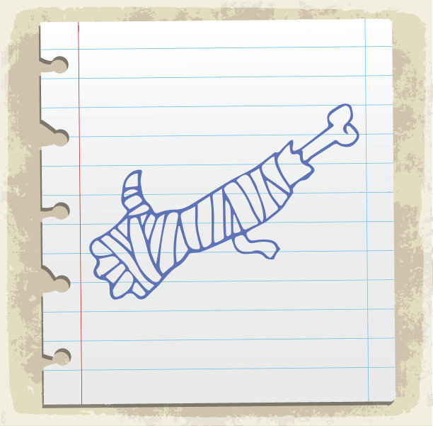 万圣节符号手卡通插图图片下载