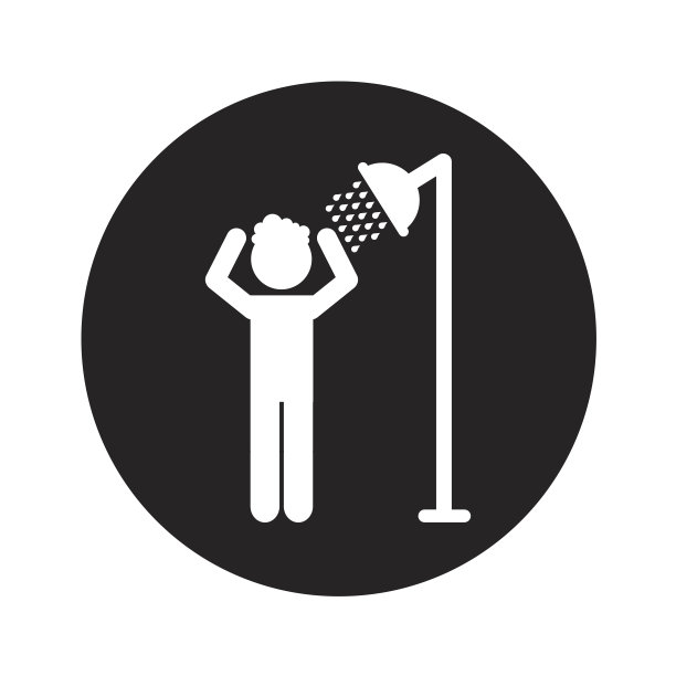 新鲜淋浴孤立图标图片下载