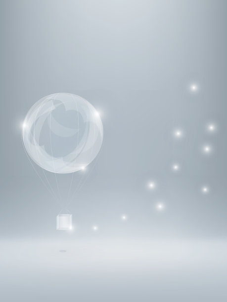 用肥皂泡和火花做的闪亮的气球。图片下载