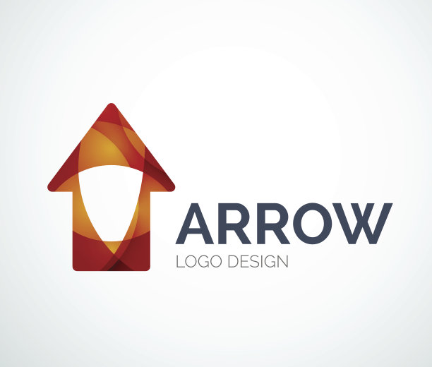 箭头图标图标设计的彩色块图片下载