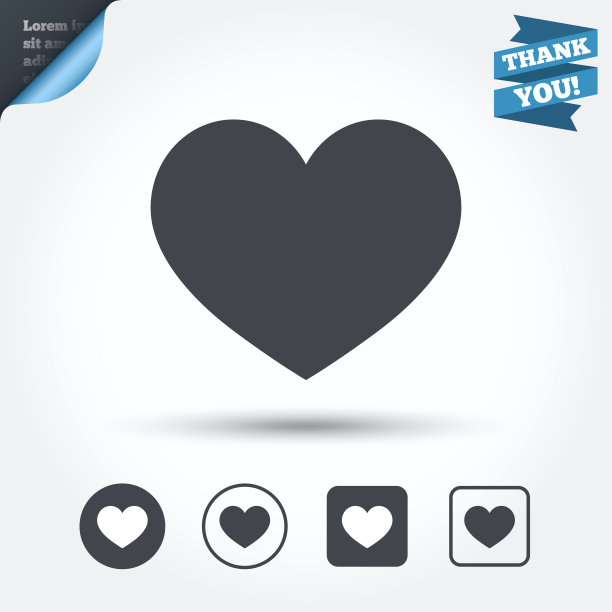 爱图标。心标志符号图片下载