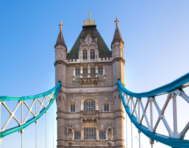 伦敦塔桥夜光中图片下载