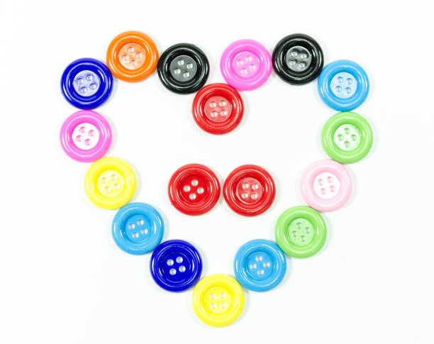 纽扣心形与背景图片下载