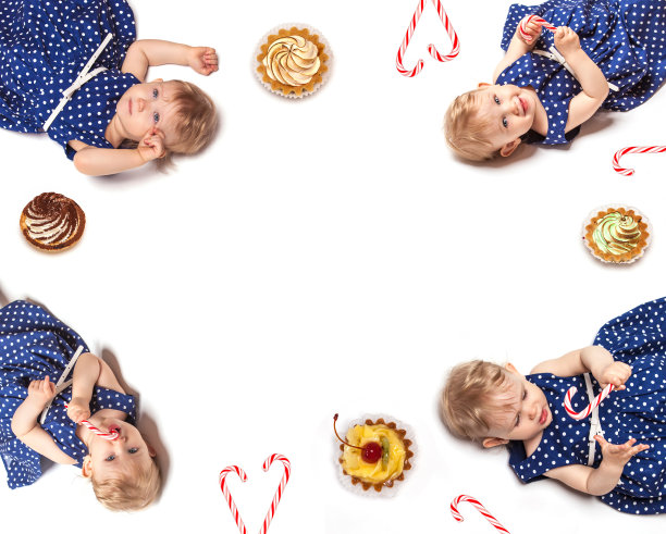 小女孩和糖果图片下载