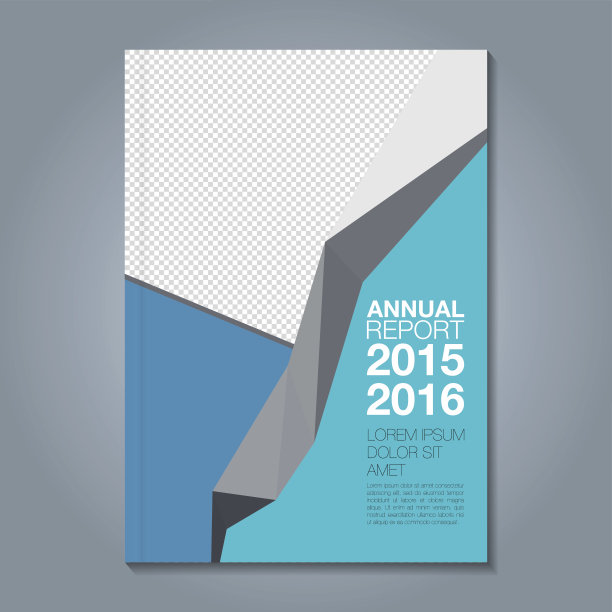抽象最小几何形状多边形设计背景为企业年报书封面小册子传单海报图片下载