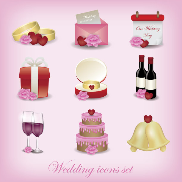 婚礼图标设置图片下载