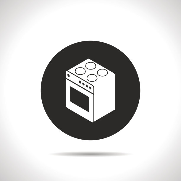 烹饪烤箱2.5D图标图片下载