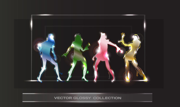 舞女轮廓图片下载