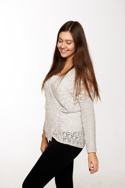 白底上的漂亮女人图片下载