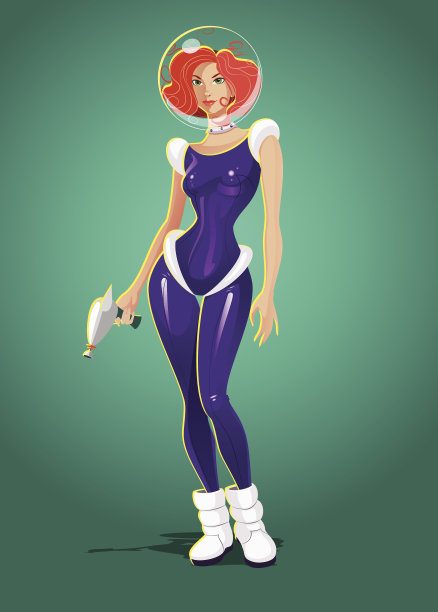 空间的女孩图片下载