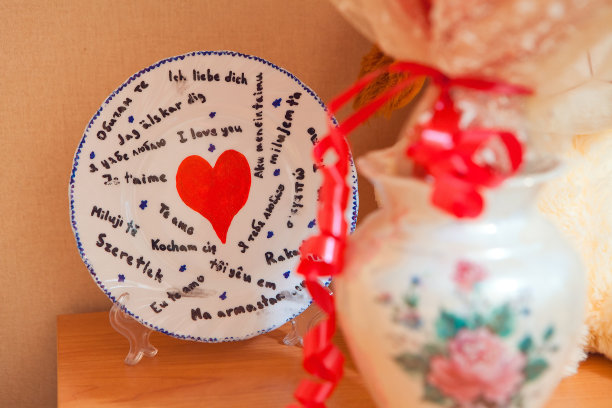 盘子我爱你用不同的语言图片下载