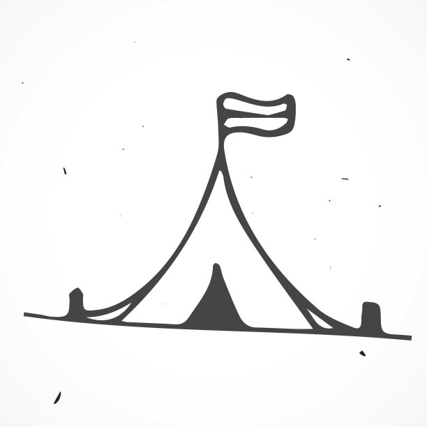 帐篷手绘图片下载