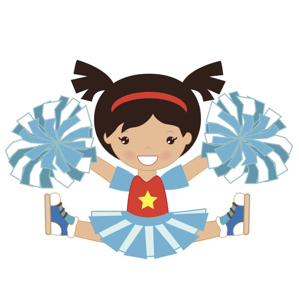 啦啦队长矢量图图片下载