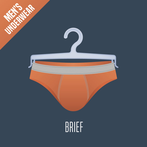 男士内衣矢量插图图片下载