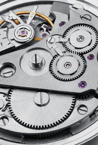 带齿轮的时钟机构图片下载