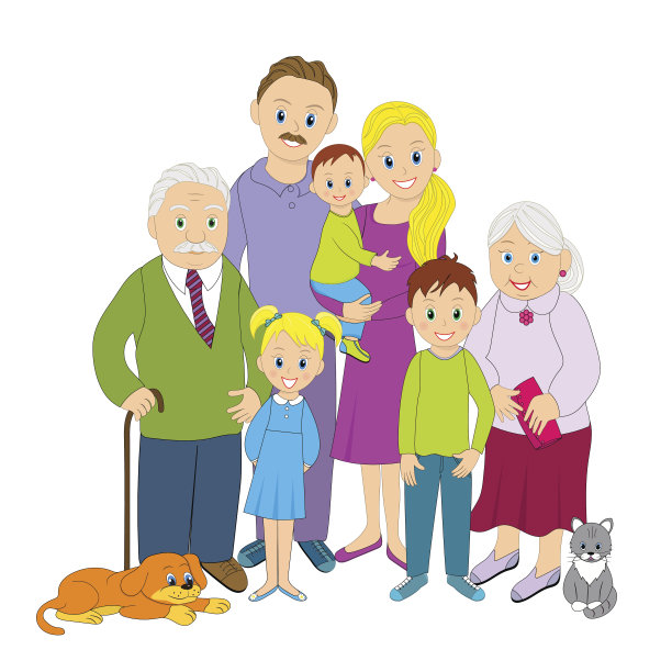 大的全家福。图片下载