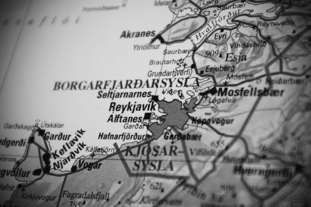 雷克雅未克的地图图片下载