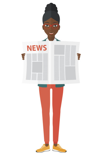 记者阅读报纸图片下载