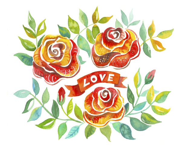 美丽的红玫瑰图片下载