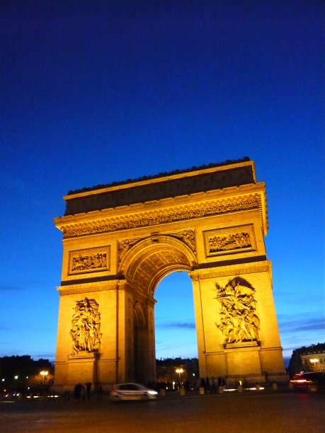 巴黎的凯旋门图片下载