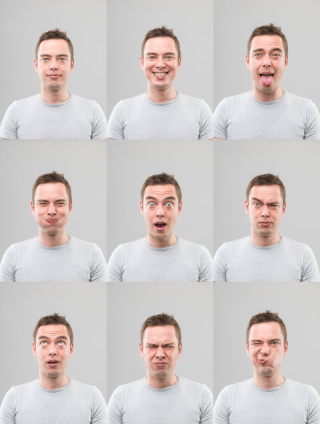 多个面部表情图片下载