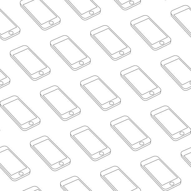 矢量无缝模式与重复智能手机图片下载