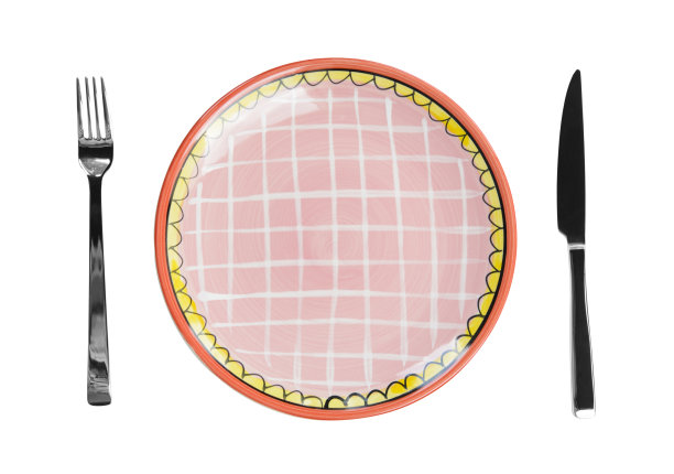 用刀叉清空盘子图片下载