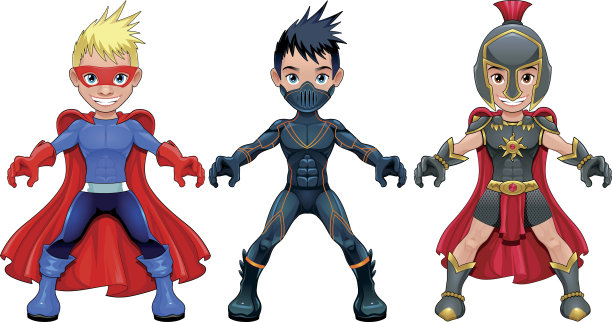 阿凡达年轻的超级英雄和战士素材图片