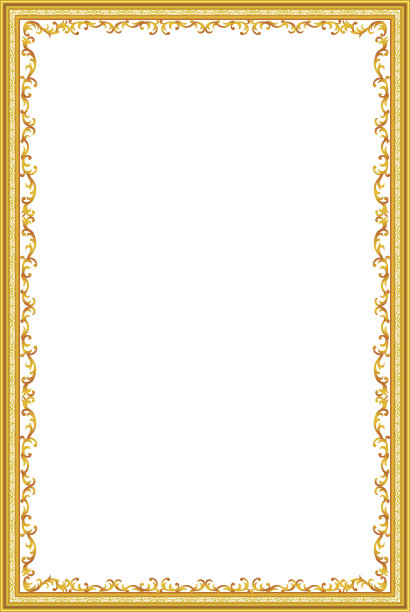 黄金相框花的图片向量图片下载