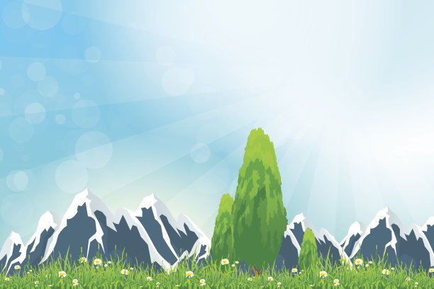 青山绿水素材图片