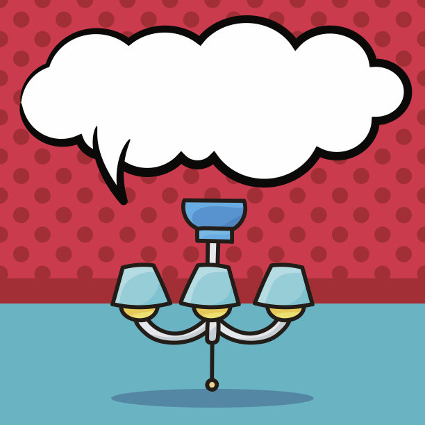 台灯涂鸦，演讲泡泡图片下载