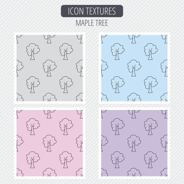 枫树图标。森林木的迹象。图片下载